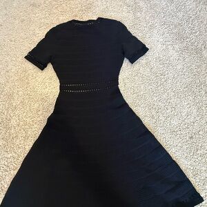 Sandro Black Midi Dress
